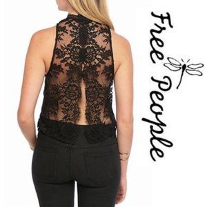 Free People Tied to You Lace Top